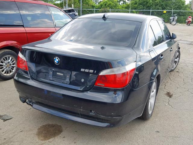 WBANA53565B861683 - 2005 BMW 525 I BLACK photo 4