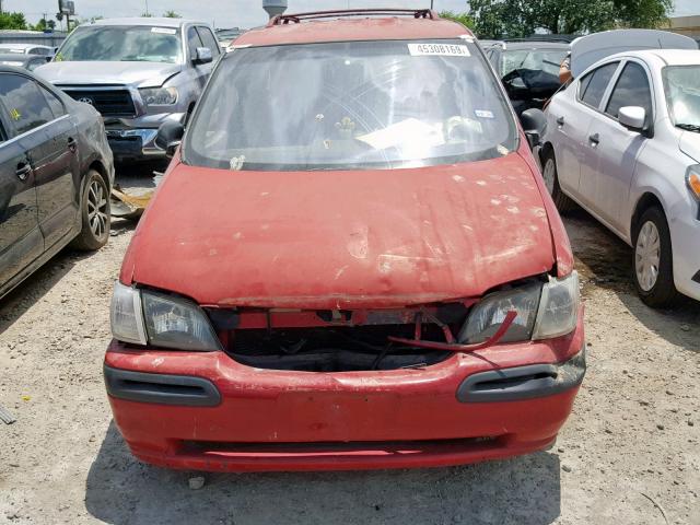 1GNDX03E3YD241972 - 2000 CHEVROLET VENTURE MAROON photo 9