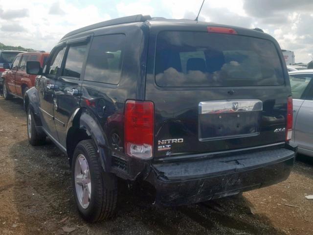 1D8GU58K17W556459 - 2007 DODGE NITRO SLT BLACK photo 3