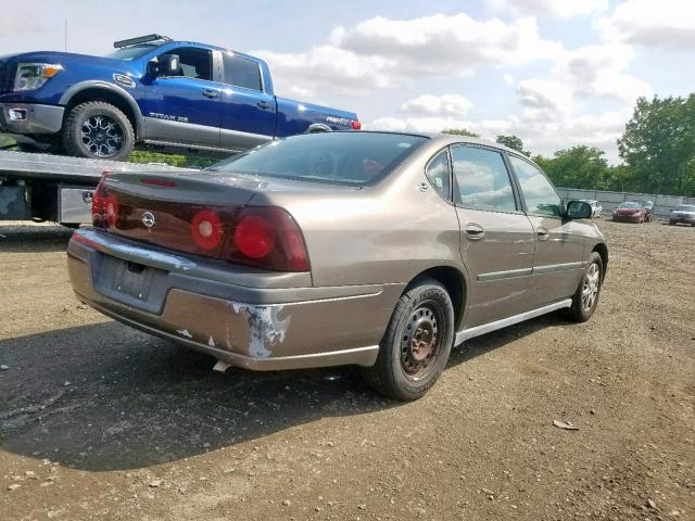 2G1WF52E939296752 - 2003 CHEVROLET IMPALA GRAY photo 4