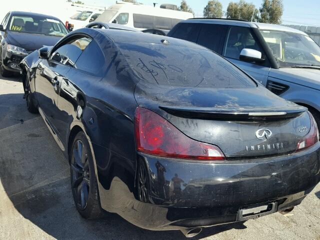 JNKCV64E89M601118 - 2009 INFINITI G37 BASE BLACK photo 3