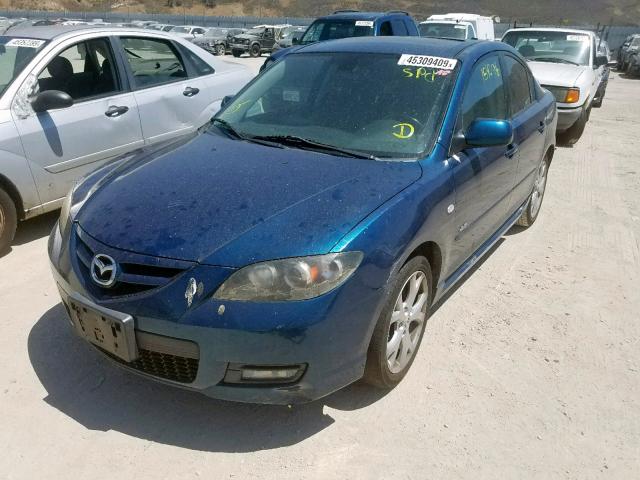 JM1BK324171709870 - 2007 MAZDA 3 S BLUE photo 2