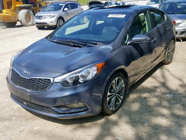 KNAFZ4A84G5455150 - 2016 KIA FORTE EX GRAY photo 2