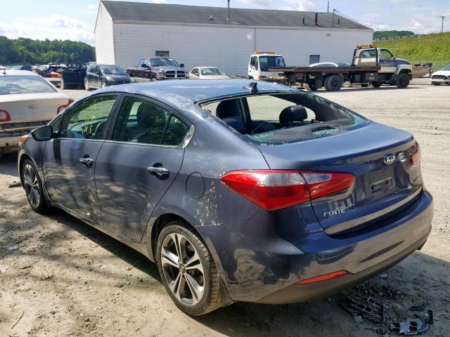 KNAFZ4A84G5455150 - 2016 KIA FORTE EX GRAY photo 3