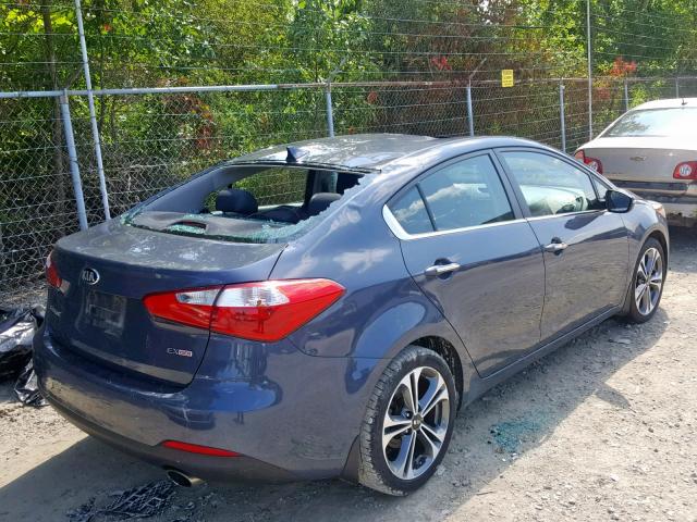 KNAFZ4A84G5455150 - 2016 KIA FORTE EX GRAY photo 4