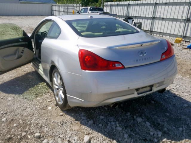 JN1CV6EL9DM950556 - 2013 INFINITI G37 WHITE photo 3