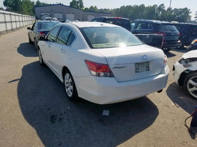 1HGCP2F84AA137117 - 2010 HONDA ACCORD EXL WHITE photo 3