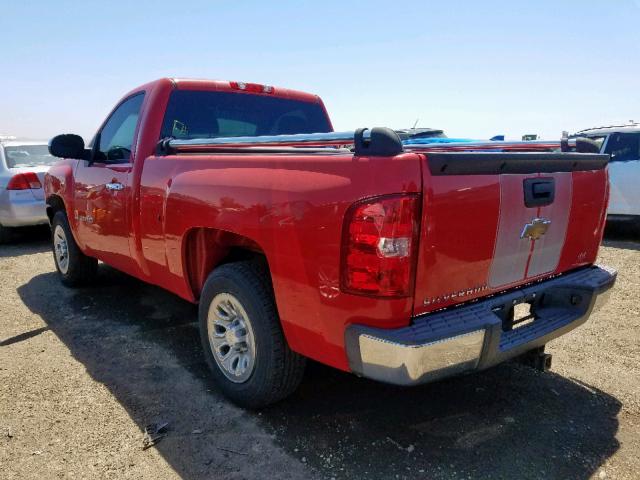 1GCEC14X37Z606215 - 2007 CHEVROLET SILVERADO RED photo 3