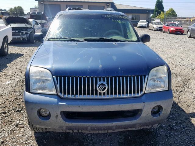 4M2DU86W72ZJ26977 - 2002 MERCURY MOUNTAINEE BLUE photo 9