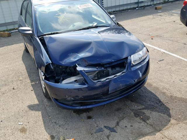 1G8AJ55F57Z195802 - 2007 SATURN ION LEVEL BLUE photo 9