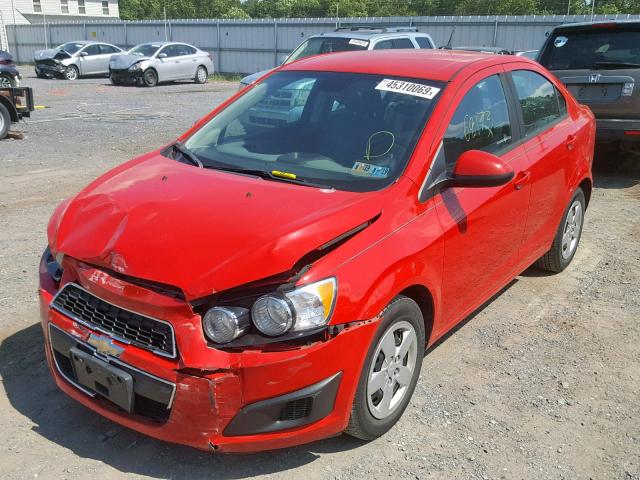 1G1JA5SH6D4140899 - 2013 CHEVROLET SONIC LS 红色 照片 2