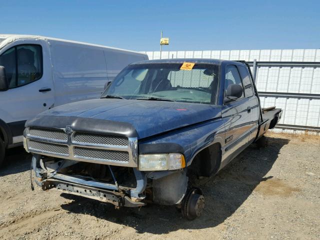 3B7KF236X2M294980 - 2002 DODGE RAM 2500 BLUE photo 2