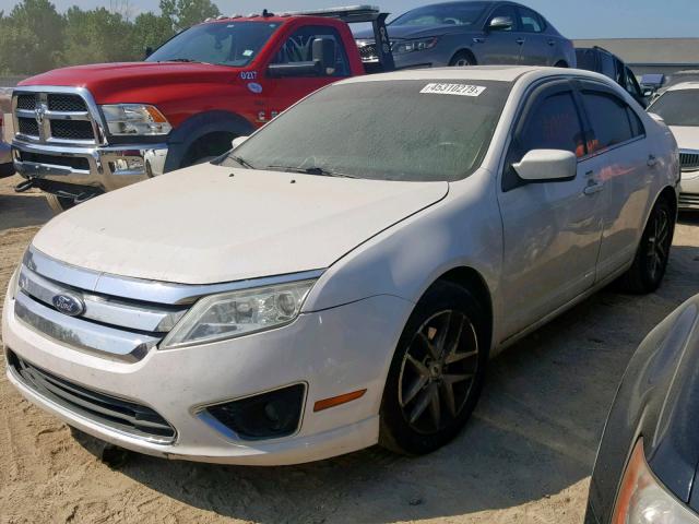 3FAHP0JA2AR173645 - 2010 FORD FUSION SEL WHITE photo 2