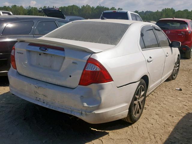 3FAHP0JA2AR173645 - 2010 FORD FUSION SEL WHITE photo 4