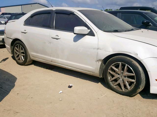 3FAHP0JA2AR173645 - 2010 FORD FUSION SEL WHITE photo 9