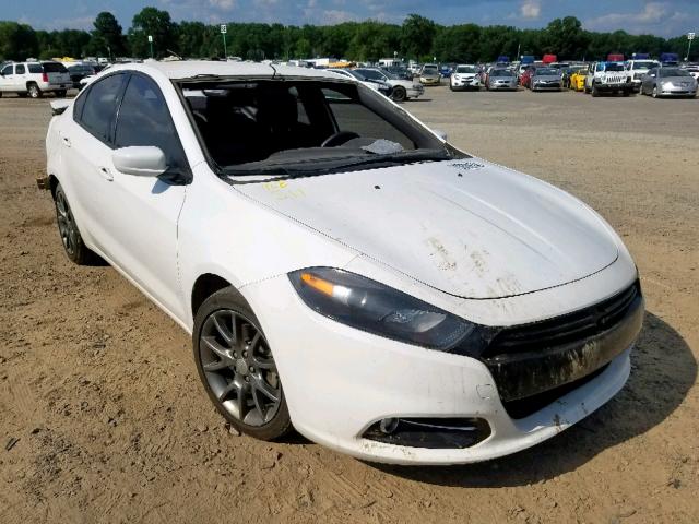 1C3CDFBB2ED668745 - 2014 DODGE DART SXT WHITE photo 1