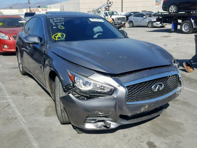 JN1BV7AP1FM347047 - 2015 INFINITI Q50 BASE GRAY photo 1