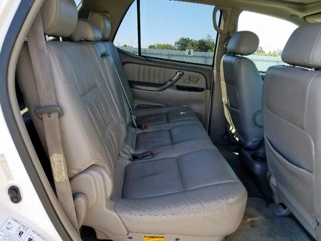 5TDBT48A83S182889 - 2003 TOYOTA SEQUOIA LI WHITE photo 6