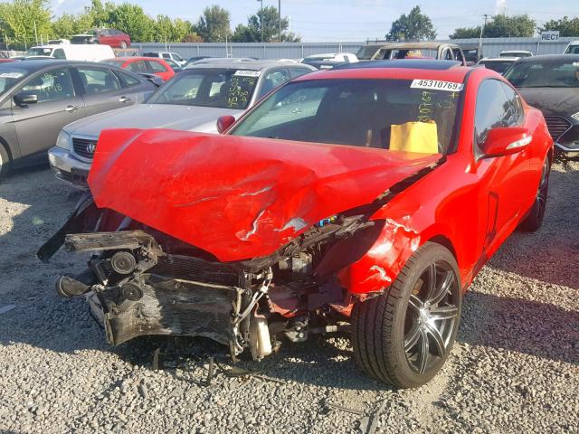 KMHHU6KH9AU011579 - 2010 HYUNDAI GENESIS CO RED photo 2