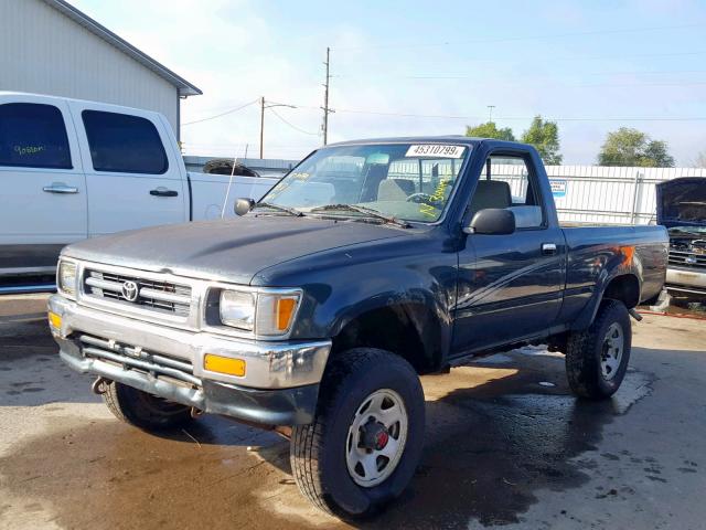 JT4RN01P1R7066162 - 1994 TOYOTA PICKUP 1/2 GREEN photo 2