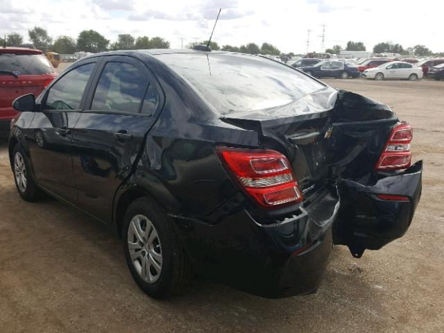 1G1JB5SH8H4130958 - 2017 CHEVROLET SONIC LS 黑色 照片 3