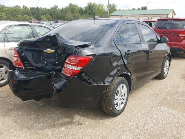 1G1JB5SH8H4130958 - 2017 CHEVROLET SONIC LS 黑色 照片 4