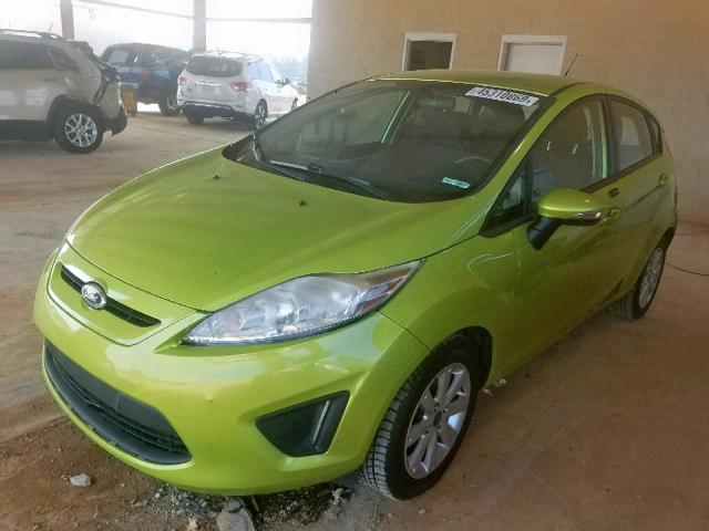 3FADP4EJ9DM142443 - 2013 FORD FIESTA SE GREEN photo 2