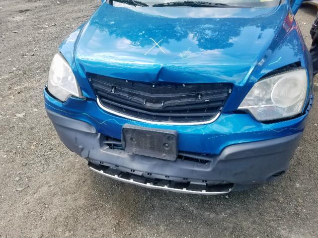 3GSCL33P19S542197 - 2009 SATURN VUE XE BLUE photo 9