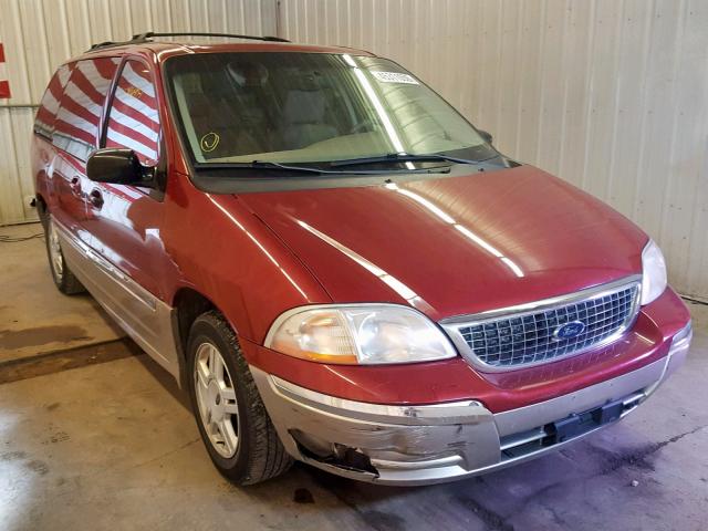 2FMDA53463BB06669 - 2003 FORD WINDSTAR S RED photo 1