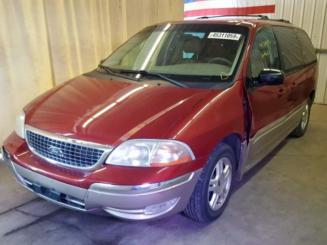 2FMDA53463BB06669 - 2003 FORD WINDSTAR S RED photo 2