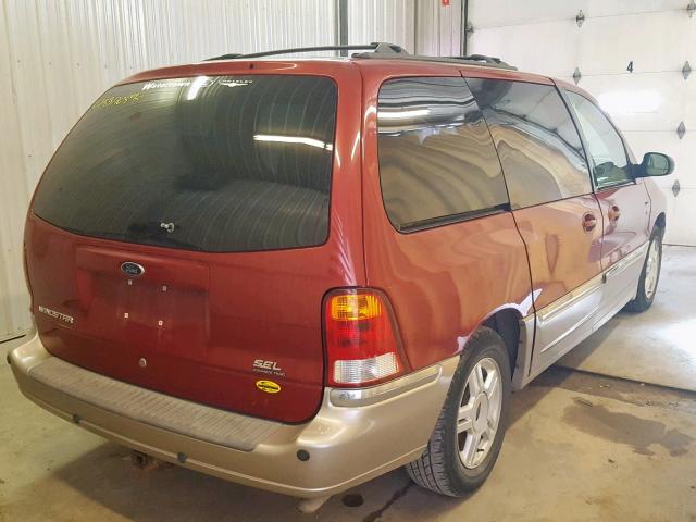 2FMDA53463BB06669 - 2003 FORD WINDSTAR S RED photo 4