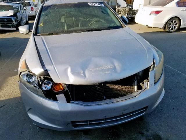 JHMCP26848C039572 - 2008 HONDA ACCORD EXL SILVER photo 9