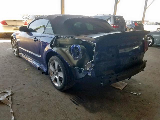 1ZVFT85H755193222 - 2005 FORD MUSTANG GT BLUE photo 3