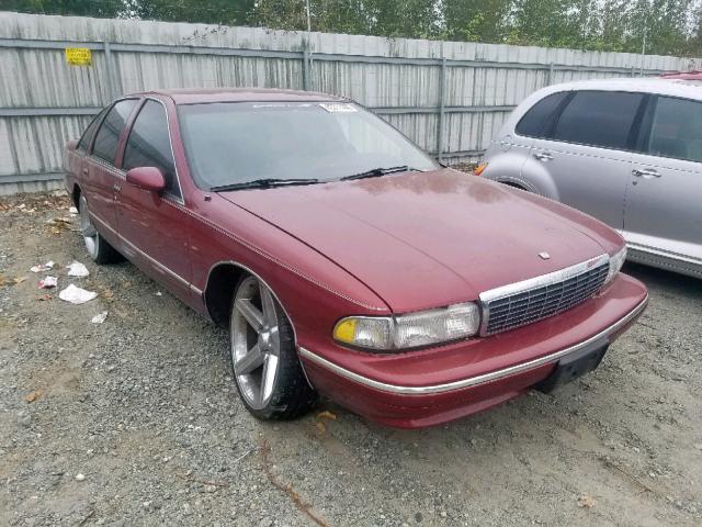 1G1BN5378PW102078 - 1993 CHEVROLET CAPRICE CL RED photo 1