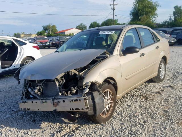 1FAFP34N97W121961 - 2007 FORD FOCUS ZX4 TAN photo 2