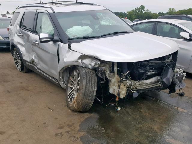 1FM5K8HT9GGD08245 - 2016 FORD EXPLORER P SILVER photo 1