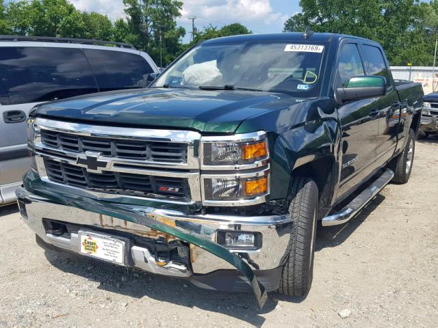 3GCPCREC8FG212758 - 2015 CHEVROLET SILVERADO GREEN photo 2