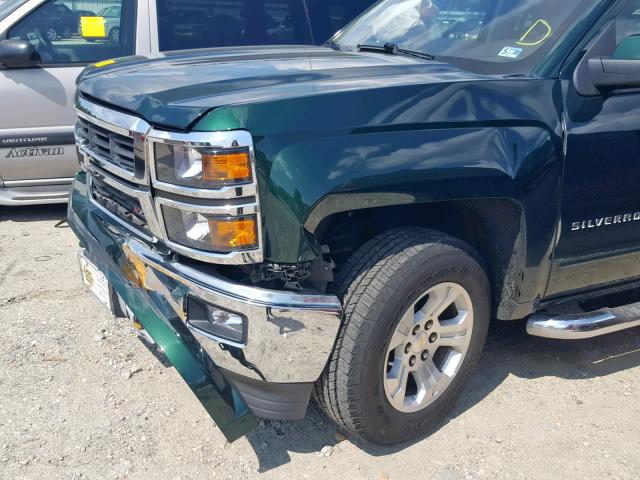 3GCPCREC8FG212758 - 2015 CHEVROLET SILVERADO GREEN photo 9