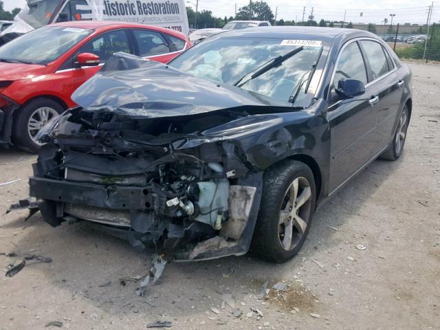 1G1ZC5E0XCF200723 - 2012 CHEVROLET MALIBU 1LT CHARCOAL photo 2