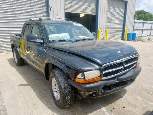 1B7HL38N62S549270 - 2002 DODGE DAKOTA QUA BLACK photo 1