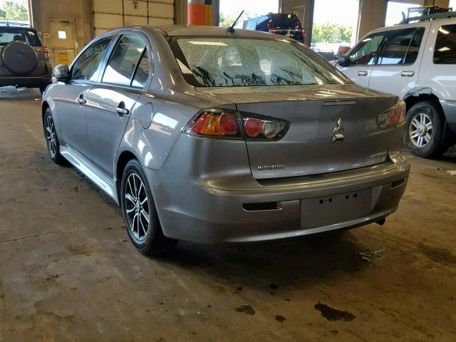 JA32U2FU1HU011725 - 2017 MITSUBISHI LANCER ES GRAY photo 3