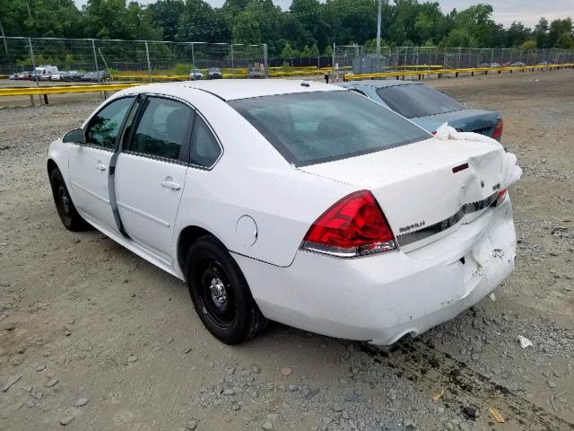 2G1WD5E37D1266312 - 2013 CHEVROLET IMPALA POL WHITE photo 3