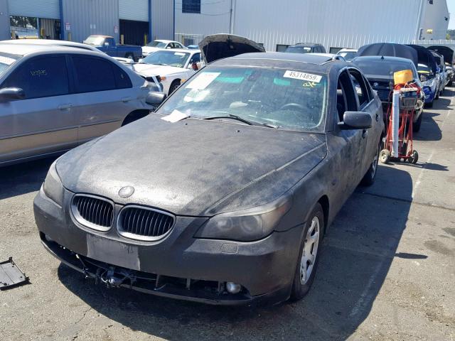 WBANA53564B846891 - 2004 BMW 525 I BLACK photo 2