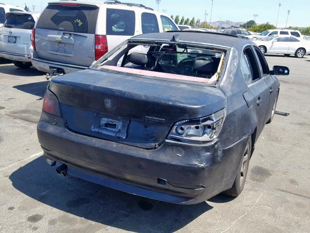 WBANA53564B846891 - 2004 BMW 525 I BLACK photo 4