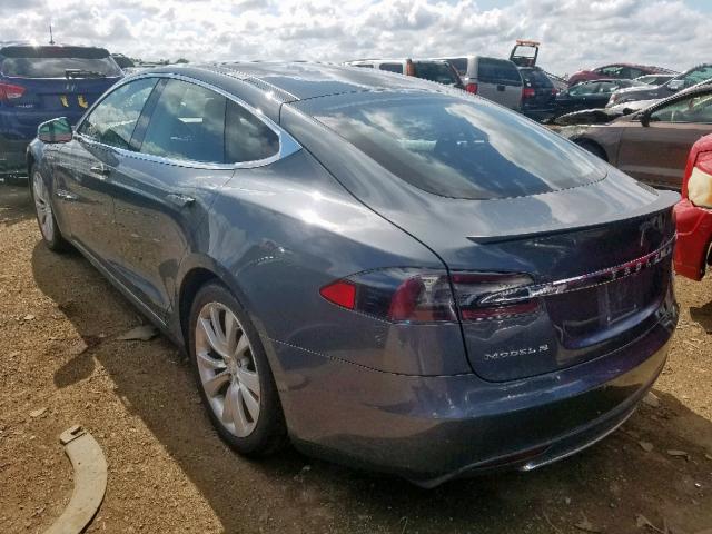 5YJSA1H1XEFP43556 - 2014 TESLA MODEL S ნაცრისფერი ფოტო 3