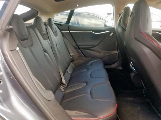 5YJSA1H1XEFP43556 - 2014 TESLA MODEL S ნაცრისფერი ფოტო 6