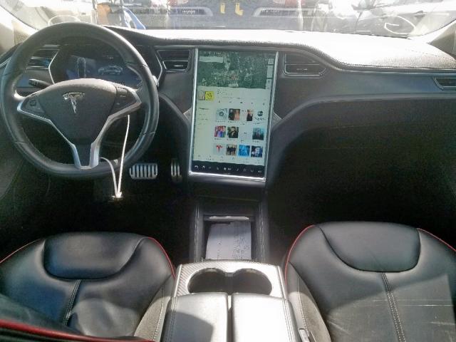 5YJSA1H1XEFP43556 - 2014 TESLA MODEL S ნაცრისფერი ფოტო 9