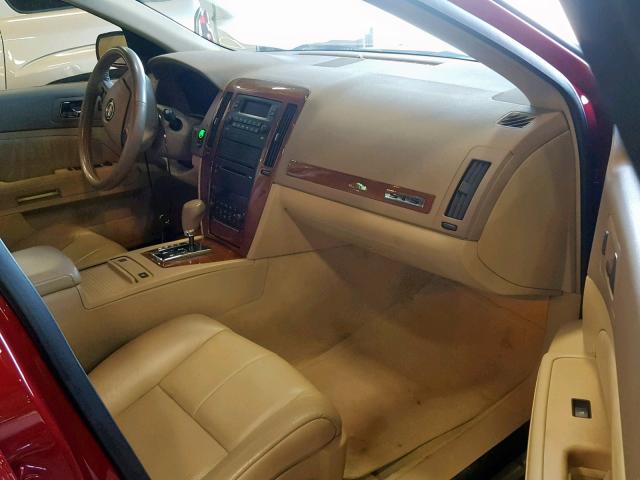 1G6DC67A350135400 - 2005 CADILLAC STS RED photo 5