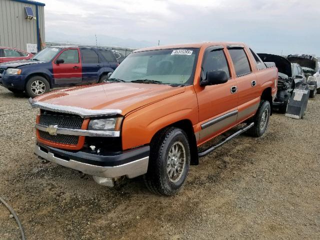 3GNEK12T34G238446 - 2004 CHEVROLET AVALANCHE ORANGE photo 2