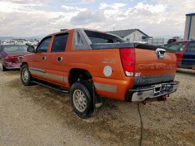 3GNEK12T34G238446 - 2004 CHEVROLET AVALANCHE ORANGE photo 3